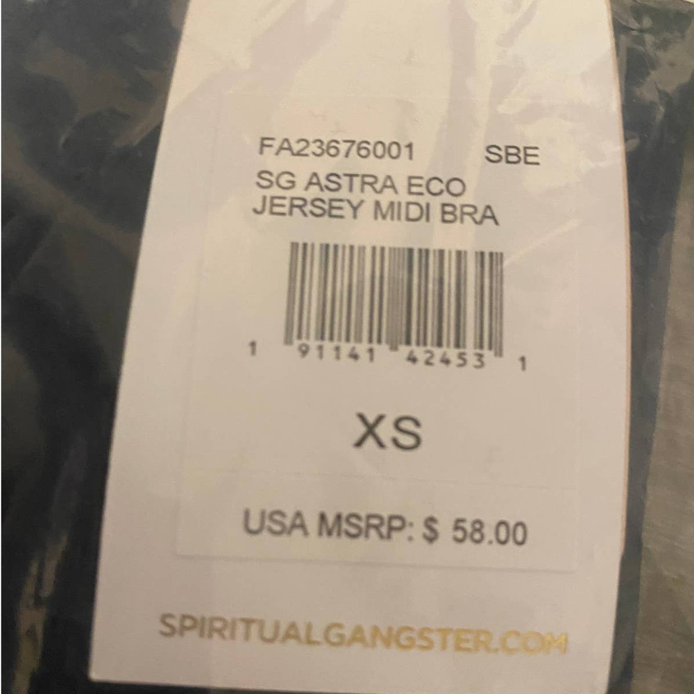 Spiritual Gangster Astra Eco‎ Jersey Midi Sports Bra NWT - Picture 3 of 5